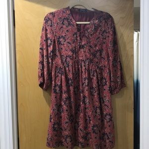 Madewell Lace Up Front Dress